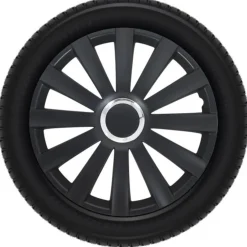 Autostyle Wieldoppen Set - 17 Inch - Spyder Zwart