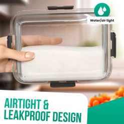 Avalo Vershoudbakjes Glas - Meal Prep Bakjes - Diepvriesbakjes - Met Deksel - 10 Delig 1060ml/370ml