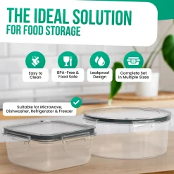 Strex Avalo Vershoudbakjes - Meal Prep Bakjes - Diepvries Bakjes - 30 Delige Set - Bpa Vrij