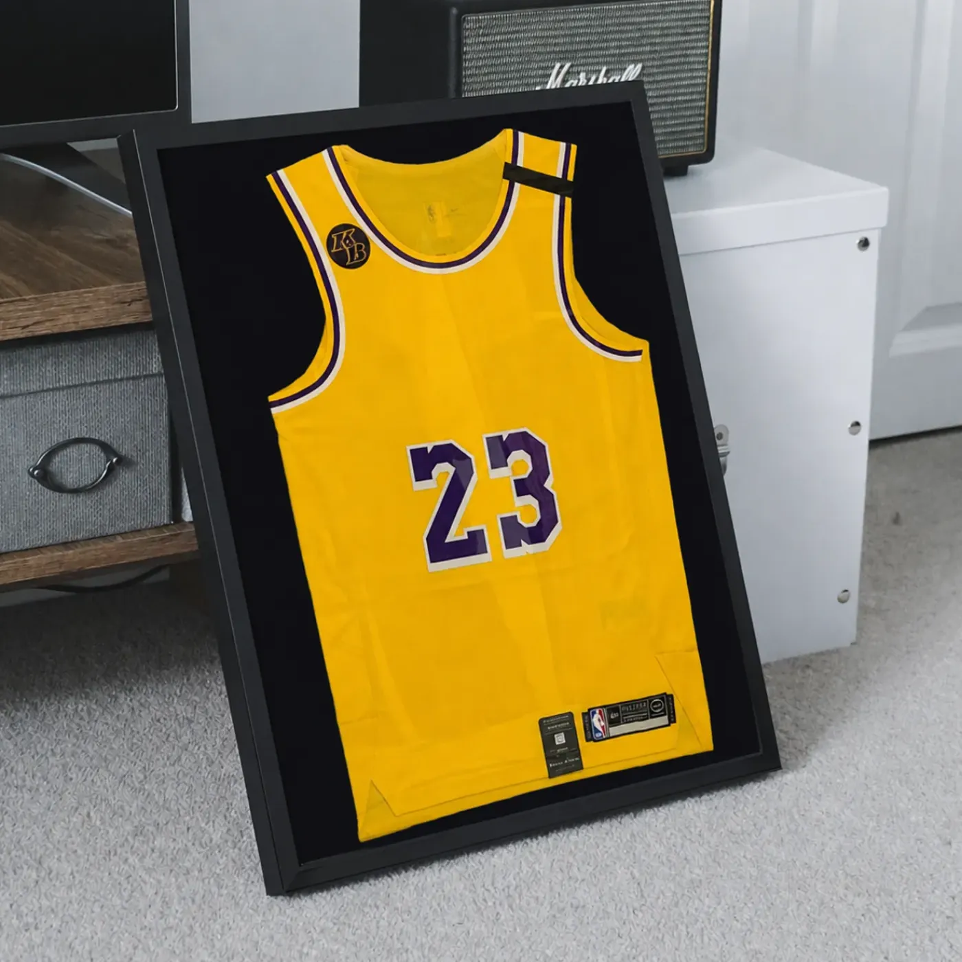 Avalo Wissellijst Voetbalshirt - 3d Box Frame - 60x80cm - Zwart - Shirt Inlijsten - Diepe Fotolijst