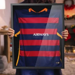Avalo Wissellijst Voetbalshirt - 3d Box Frame - 60x80cm - Zwart - Shirt Inlijsten - Diepe Fotolijst