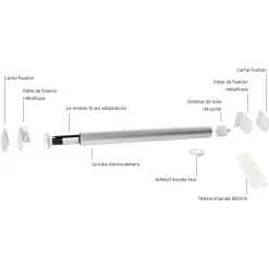 AVOSDIM Rolgordijn Motoriseringspakket - Diam.32 - 180cm