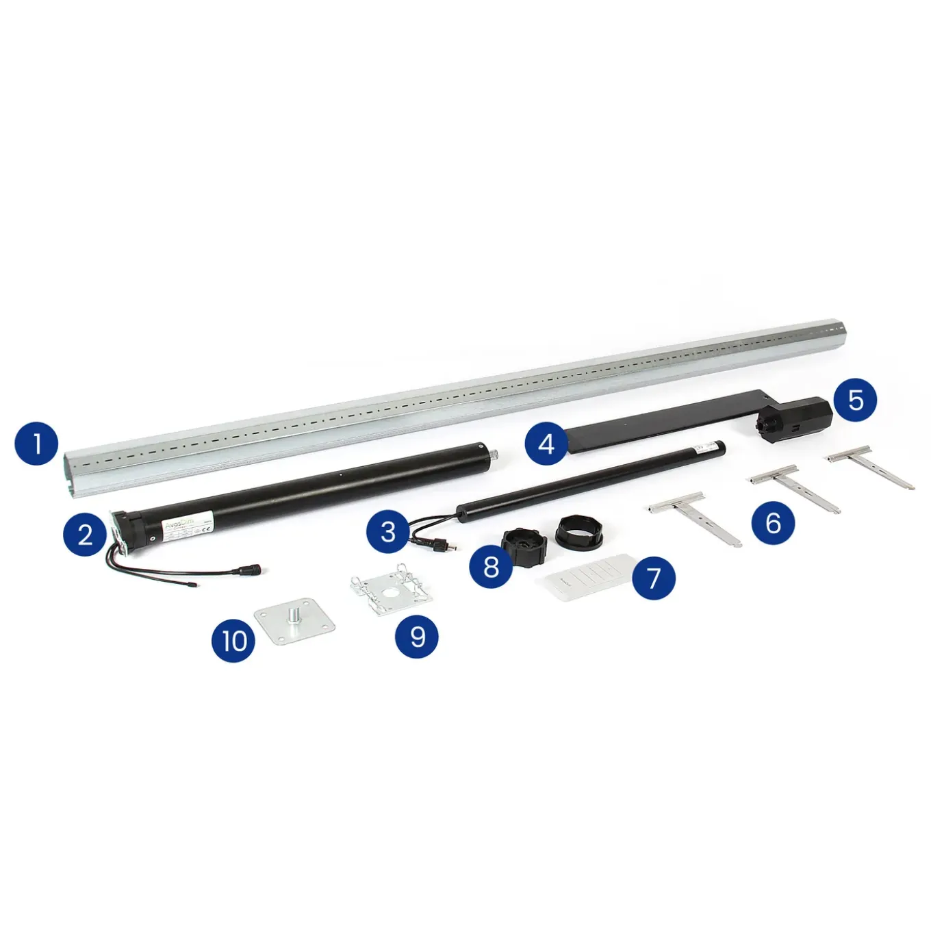 Avosdim – Zonnemotor Voor Rolluiken – Diam.60 Mm – 20 Nm – L.1,5 M