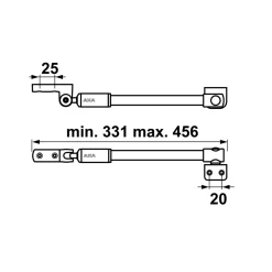 Axa - Raamuitzetter - 30 In - Rvs - 30 Cm - Naar Binnen Draaiend