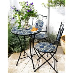 AXI Amélie Bistroset Met Tafel En 2 Stoelen - Delfts Blauw Mozaïek