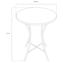 AXI Amélie Bistroset Met Tafel En 2 Stoelen - Delfts Blauw Mozaïek