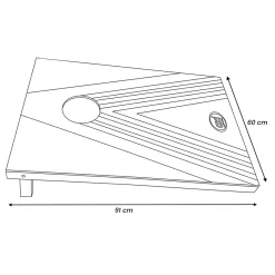 AXI Cornhole Set Plus - 2 Borden - 91x60 Cm