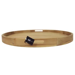 Axi Dewi Dienblad - Teak Hout - Rond - Diam. 80 Cm