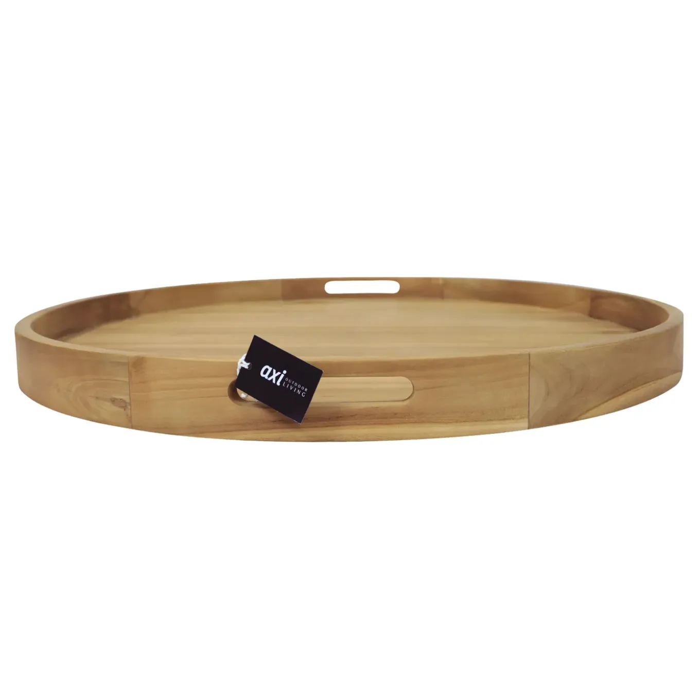 Axi Dewi Dienblad - Teak Hout - Rond - Diam. 80 Cm