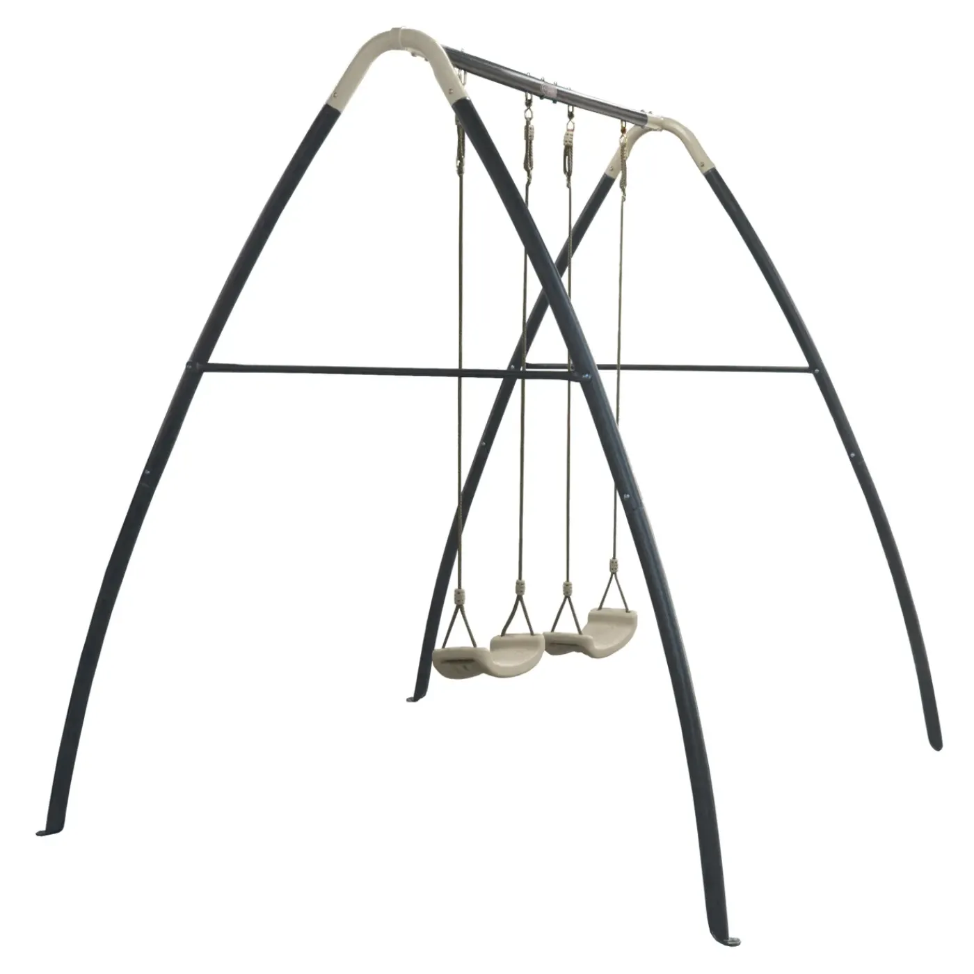 AXI Dubbele Schommel 210x210x217 Cm Metaal Grijs