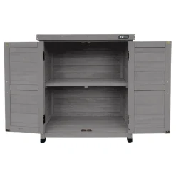 Axi Felix Opbergkast Van Hout - Grijs - 80 X 45 X 93 Cm