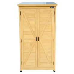 Axi Hugo Opbergkast Van Hout - Bruin - 85 X 52 X 174 Cm