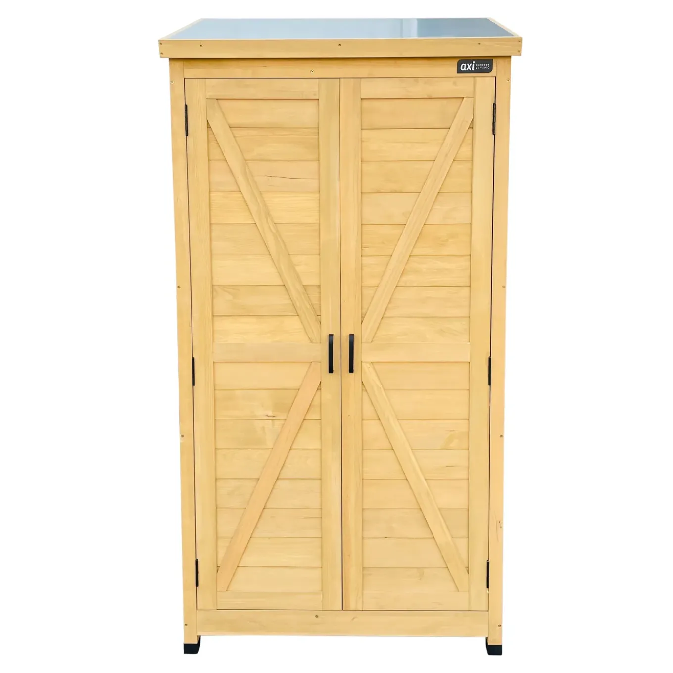 Axi Hugo Opbergkast Van Hout - Bruin - 85 X 52 X 174 Cm