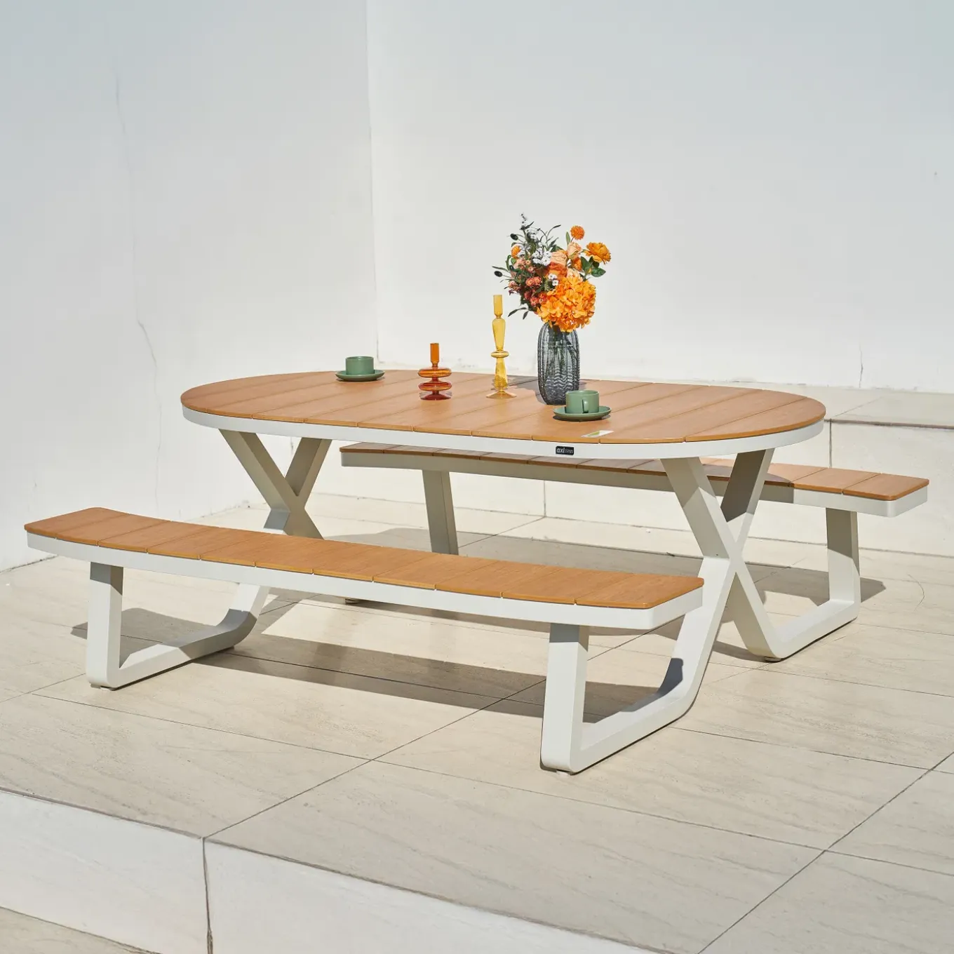 Axi Jax Picknicktafel - 2 Banken - Ovaal - 6 Personen