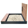 Axi Mandy Zandbak 160 X 151 X 122 - 5cm Met Bankje Hout Antraciet/bruin
