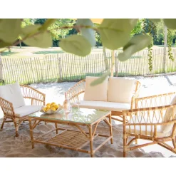 Axi Mary Loungeset 4-delig Met Bank - Tafel & 2 Loungestoelen
