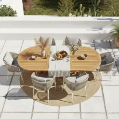AXI Marzi/faye - Tuinset 7-delig - Voor 6 Personen - Beige
