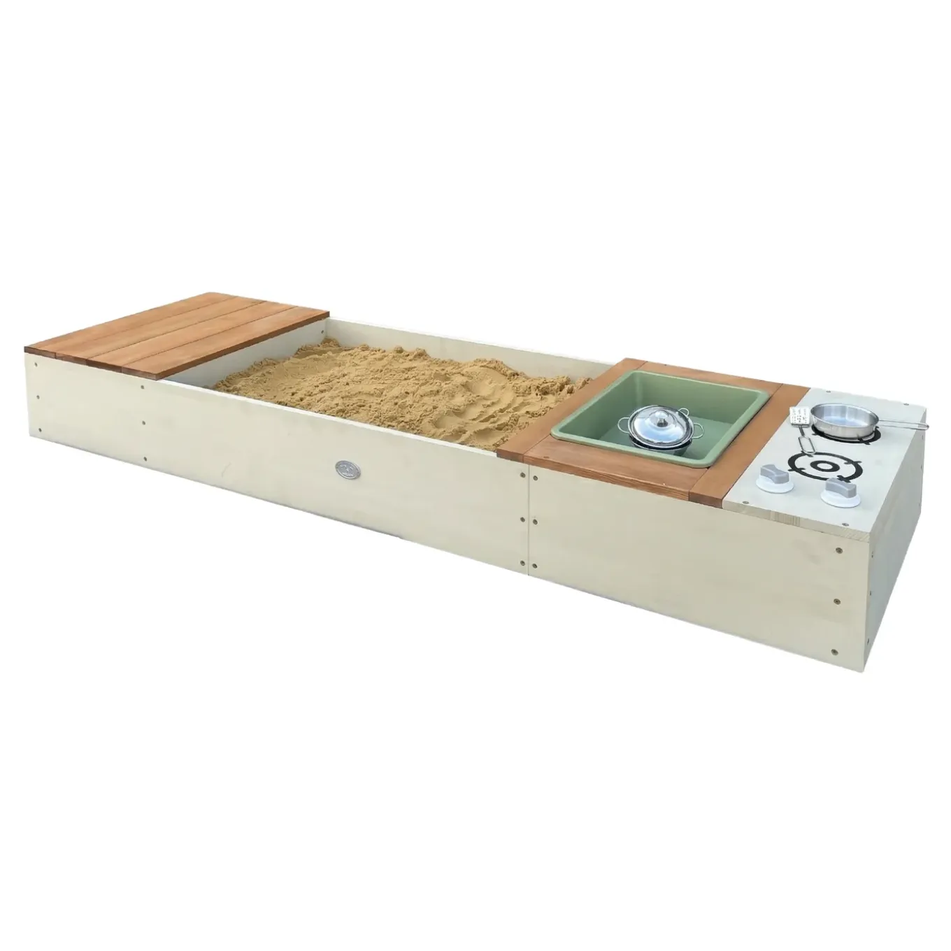 Axi Pippa Zandbak Van Hout - 160 X 50 X 20 Cm - Beige/bruin