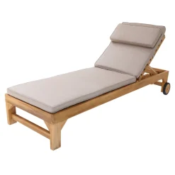 Axi Rama Ligbed Van Teak Hout Met Kussen