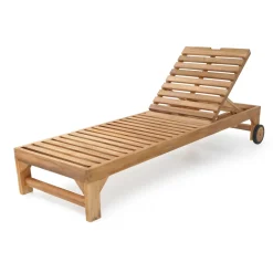 Axi Rama Ligbed Van Teak Hout Met Kussen