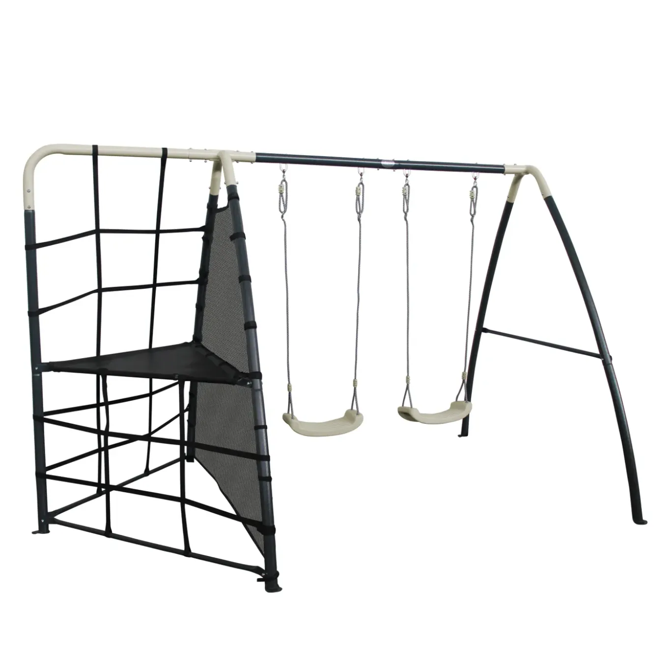 Axi Schommel Set 287x191x190 Cm Met Frame Van Metaal Grijs