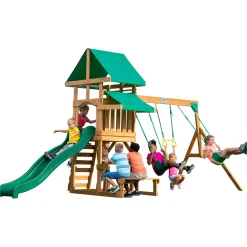 Backyard Discovery Belmont Speeltoestel - Glijbaan - Speeltoren Hout