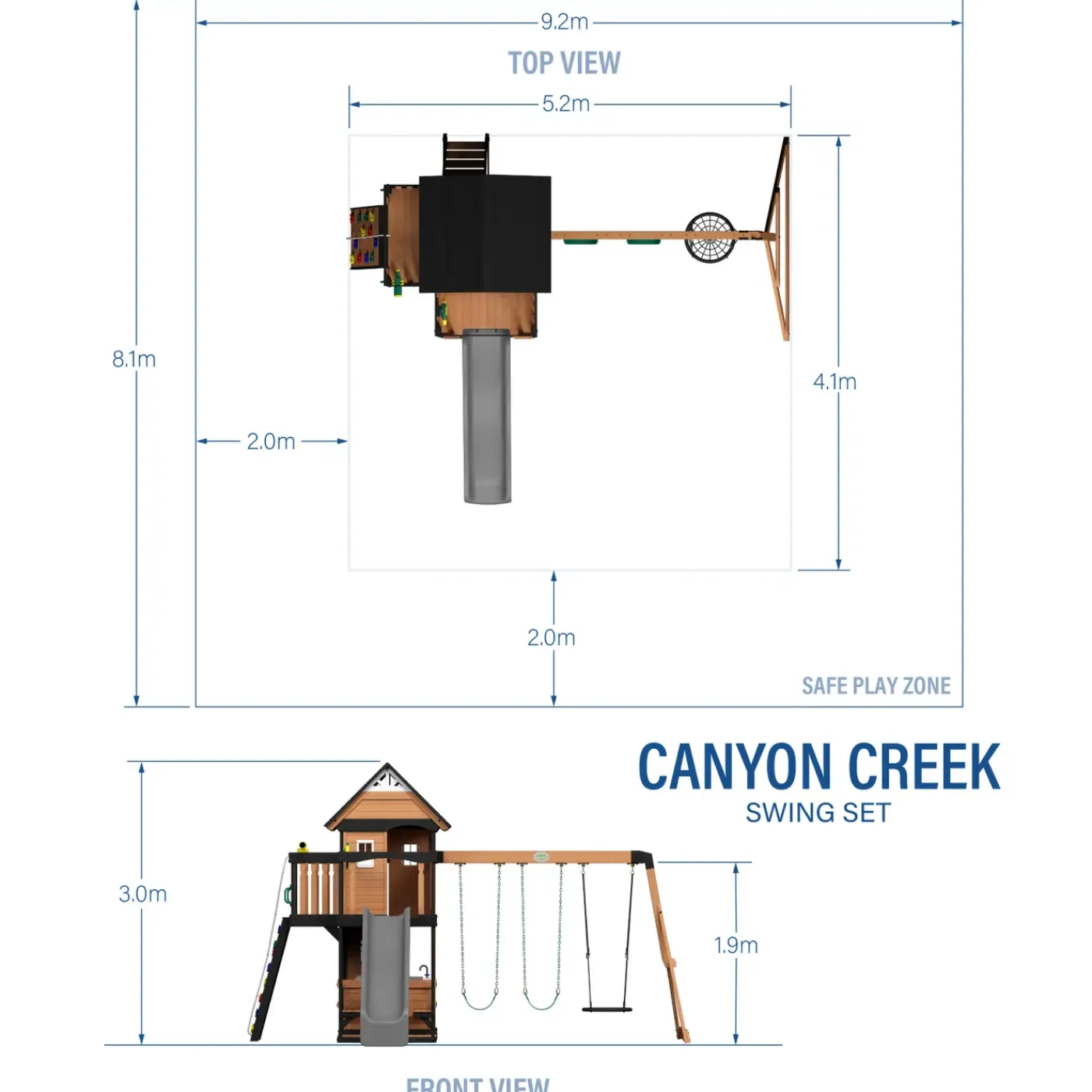 Backyard Discovery Canyon Creek Speeltoestel - Speeltoren - Hout