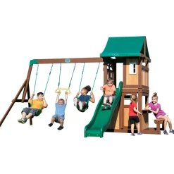Backyard Discovery Lakewood Speeltoestel - Glijbaan - Speeltoren Hout