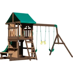 Backyard Discovery Lakewood Speeltoestel - Glijbaan - Speeltoren Hout