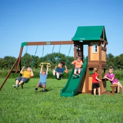 Backyard Discovery Lakewood Speeltoestel - Glijbaan - Speeltoren Hout