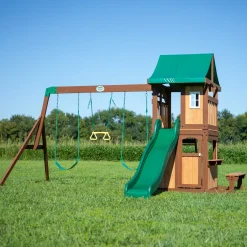 Backyard Discovery Lakewood Speeltoestel - Glijbaan - Speeltoren Hout