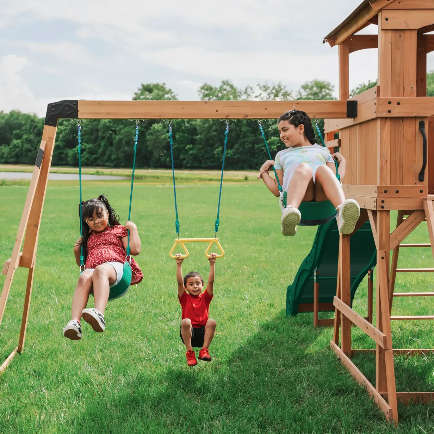 Backyard Discovery Sterling Point Speeltoestel - Xxl Speeltoren - Hout