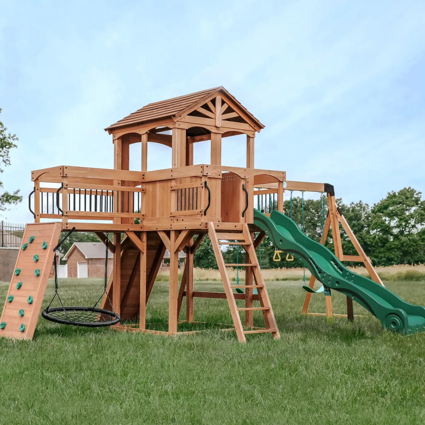 Backyard Discovery Sterling Point Speeltoestel - Xxl Speeltoren - Hout