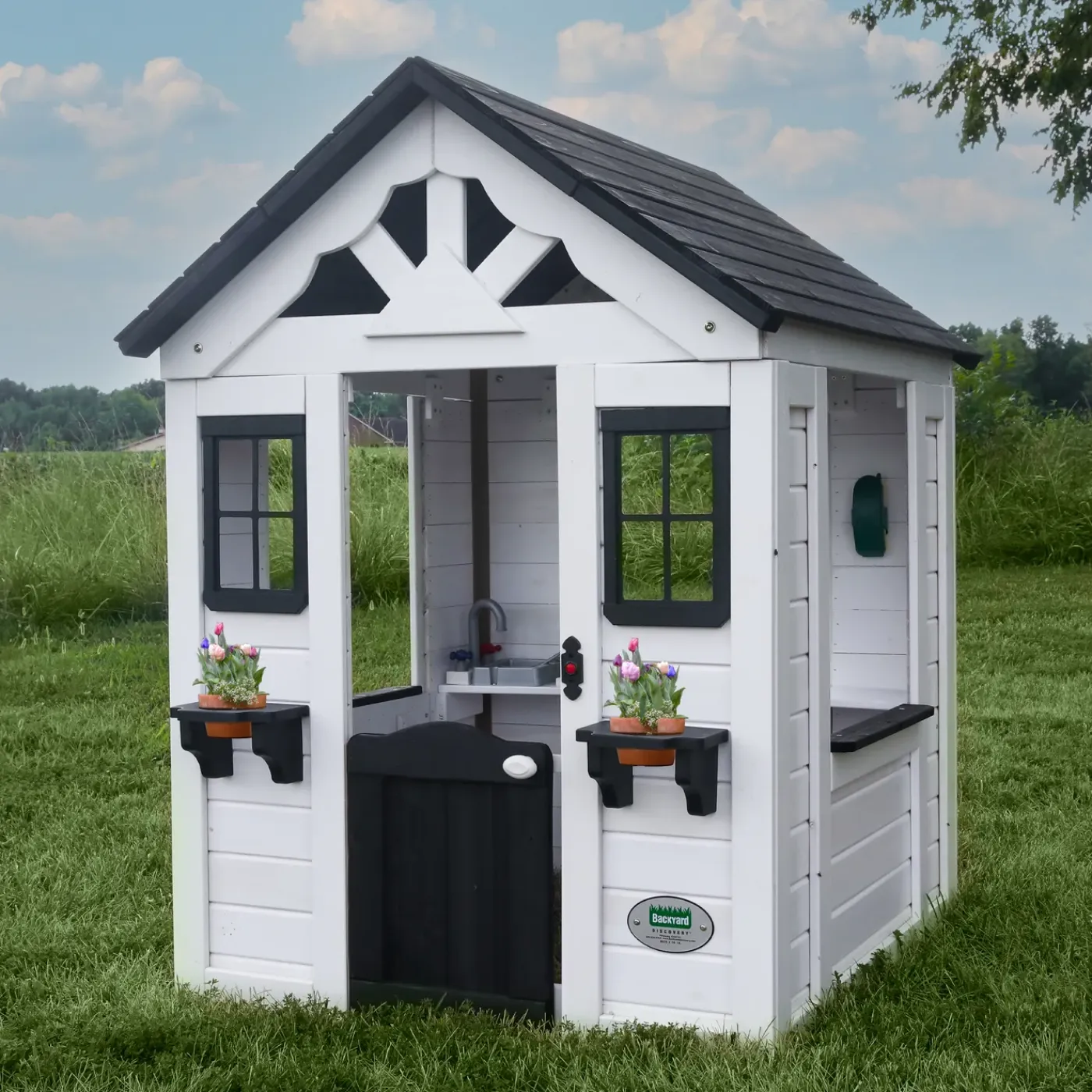Backyard Discovery Sweetwater Speelhuis 117x107x140 Hout Wit