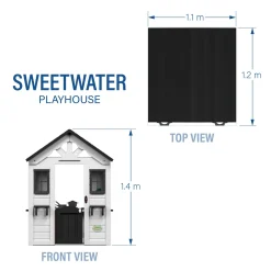 Backyard Discovery Sweetwater Speelhuis 117x107x140 Hout Wit