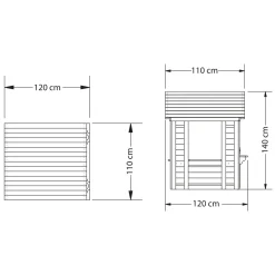 Backyard Discovery Sweetwater Speelhuis 117x107x140 Cm Hout Bruin