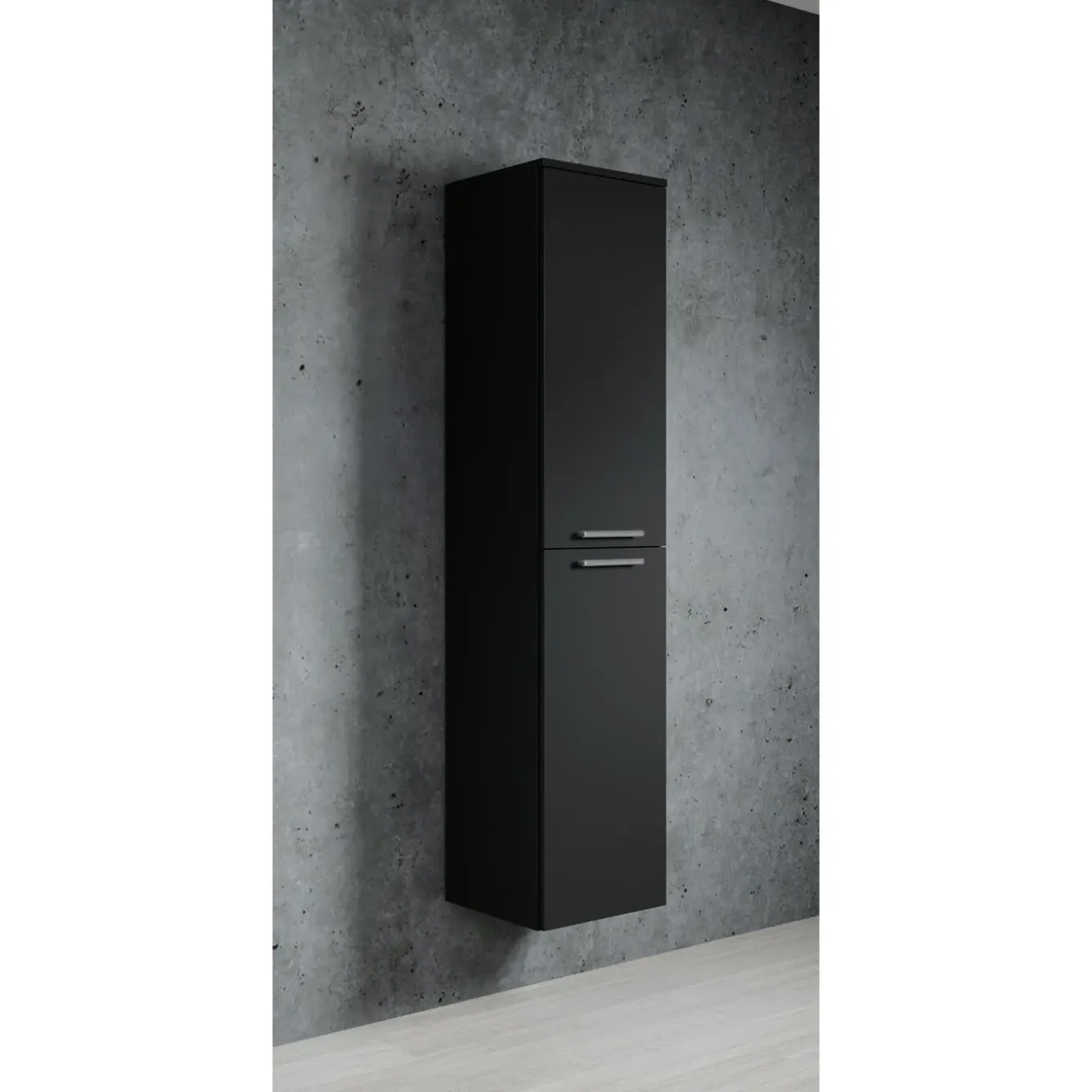 Badplaats Badkamerkast Venus 30 X 30 X 160 Cm - Mat Zwart
