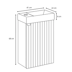 Badplaats Toiletmeubel Bosco 40cm - Eiken
