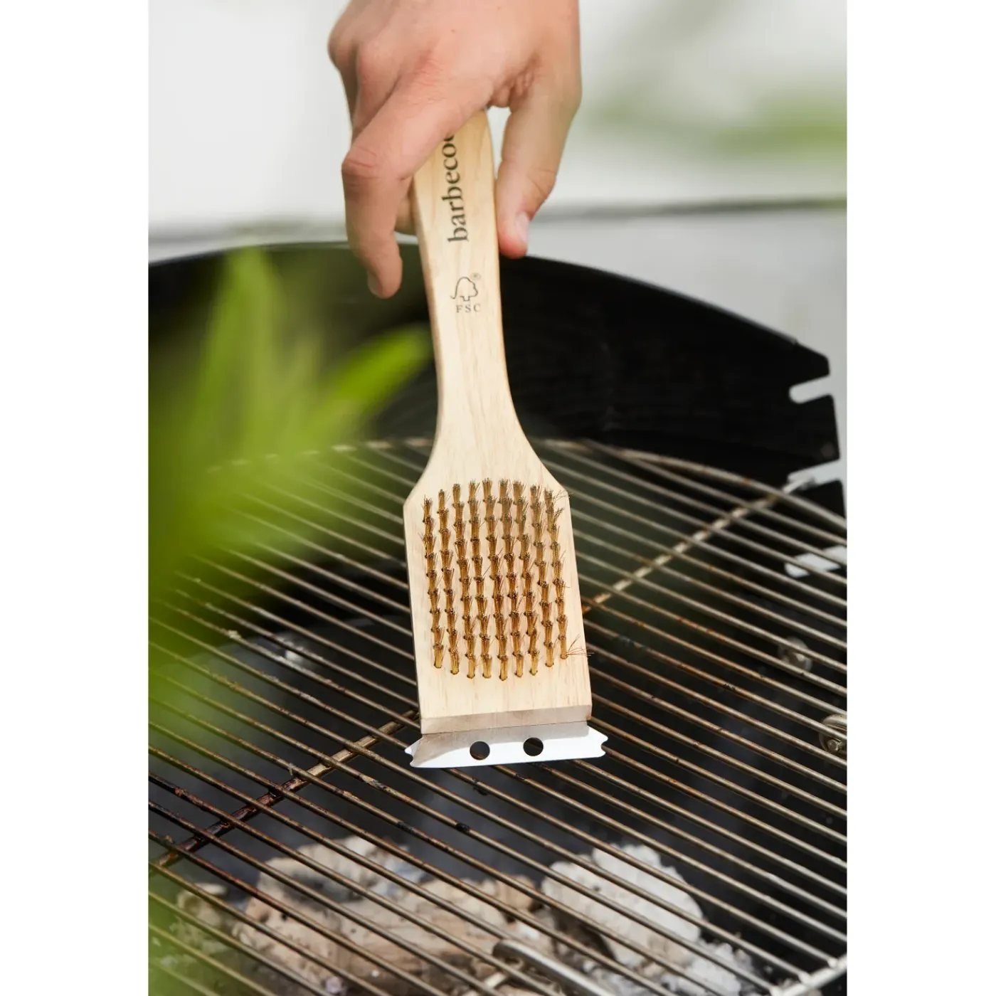 Barbecook 2-in-1 borstel hout 31cm