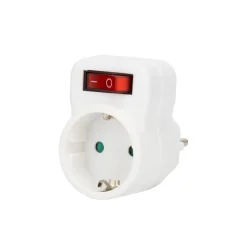 Baseline adapterstekker 1 stopcontact wit