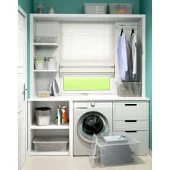 Baseline C-box L met wielen transparant 27L