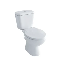 Baseline Duoblok toilet met randloze toiletpot - PK - wit