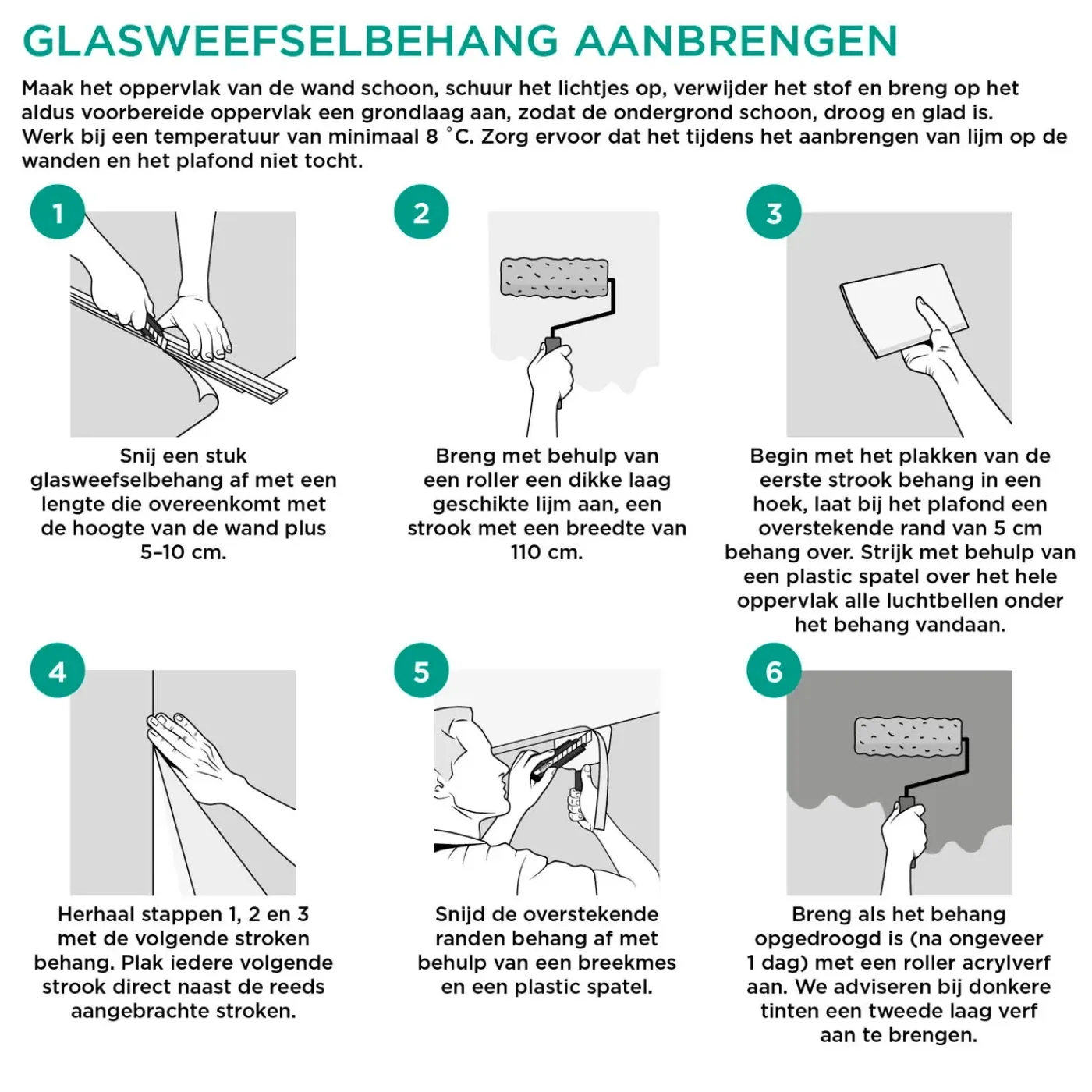 Baseline glasvliesbehang - ruit - 40 m - 100 g/m²