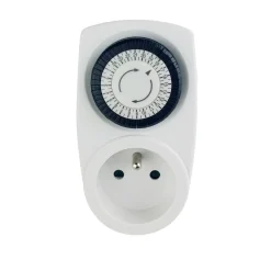 Baseline Mini 24-uurs mechanische tijdschakelaar Frans type IP20 wit