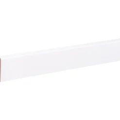 Praxis Baseline Muurplint Budget Cubic - Wit - MDF - Folie - 240cm - 14x60mm
