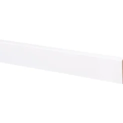 Praxis Baseline Muurplint Budget Cubic - Wit - MDF - Folie - 240cm - 14x60mm