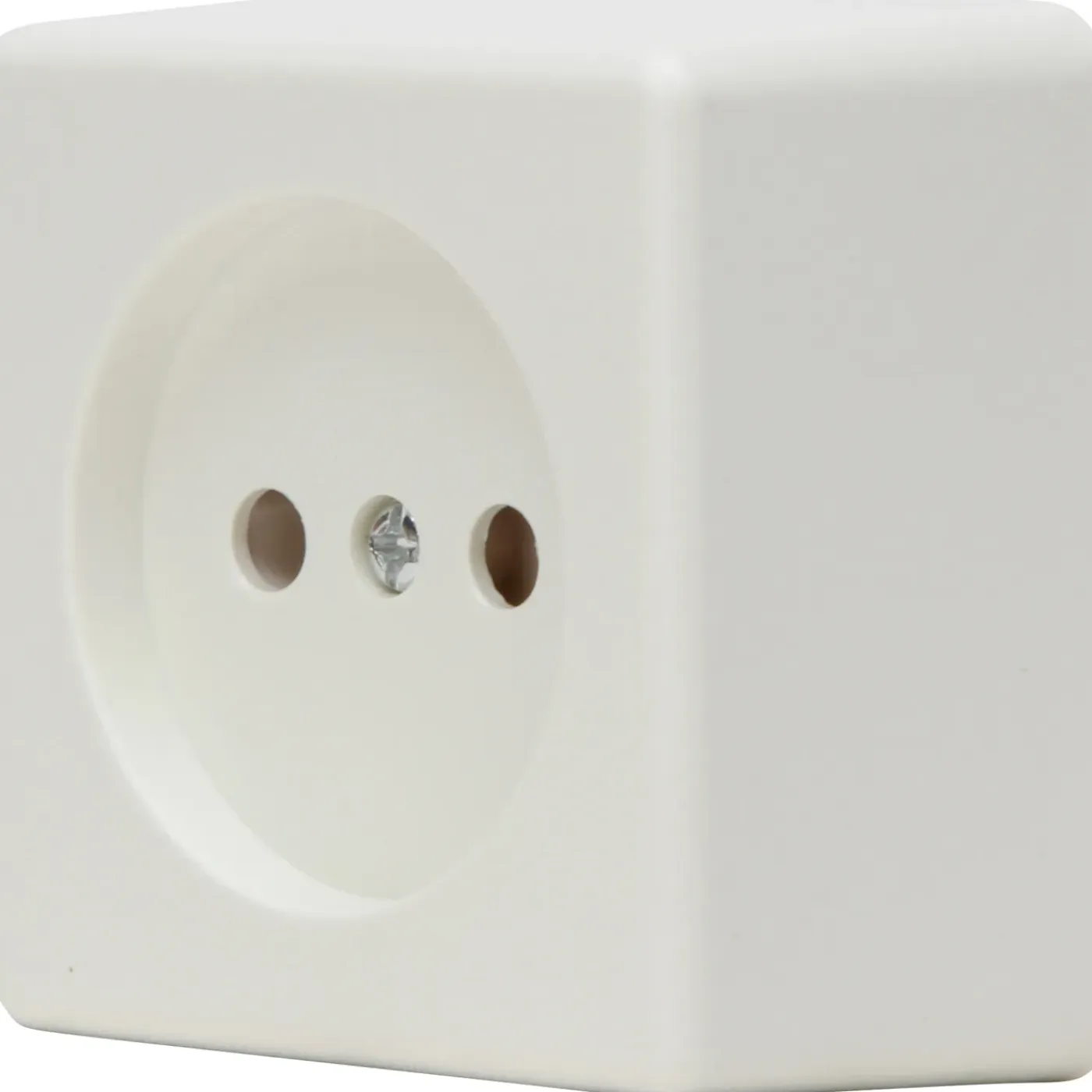 Baseline opbouwstopcontact ongeaard 1-polig wit IP20