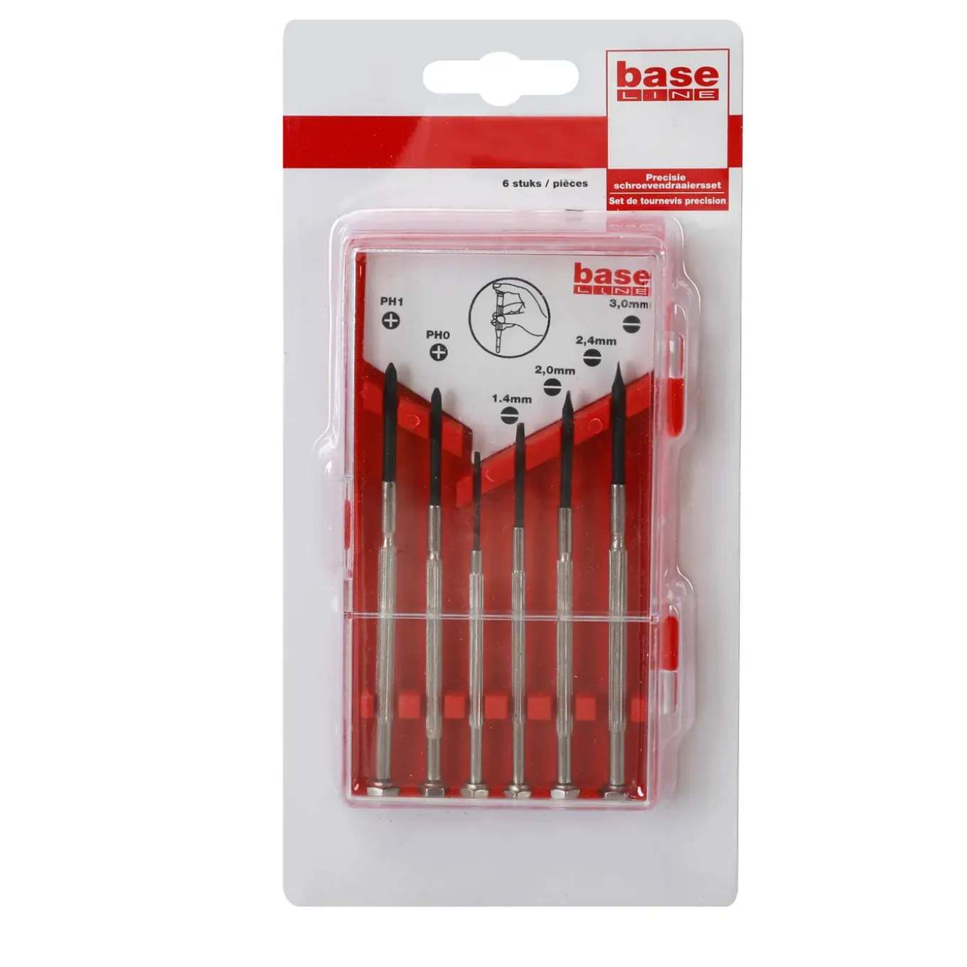 Baseline precisie schroevendraaierset – 6 stuks