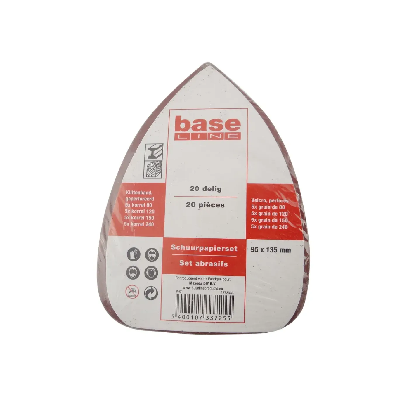Baseline schuurpapierpack mouse 20stuks