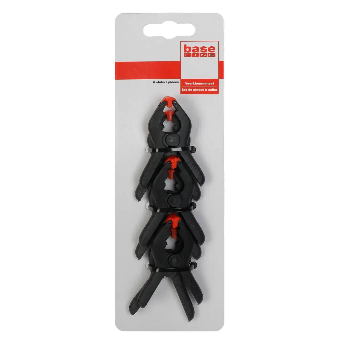 Baseline veerklemmenset 60mm – 6 stuks